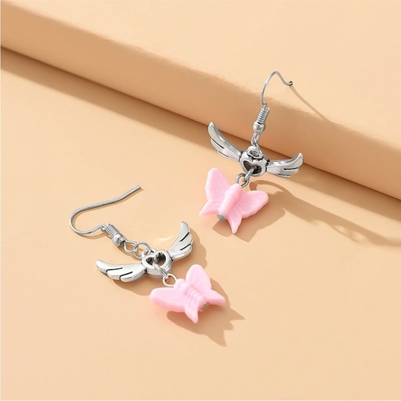 1Pairs Mushroom Earrings For Women Long Pendant Glass Mushroom Earrings - Picture 3 of 7